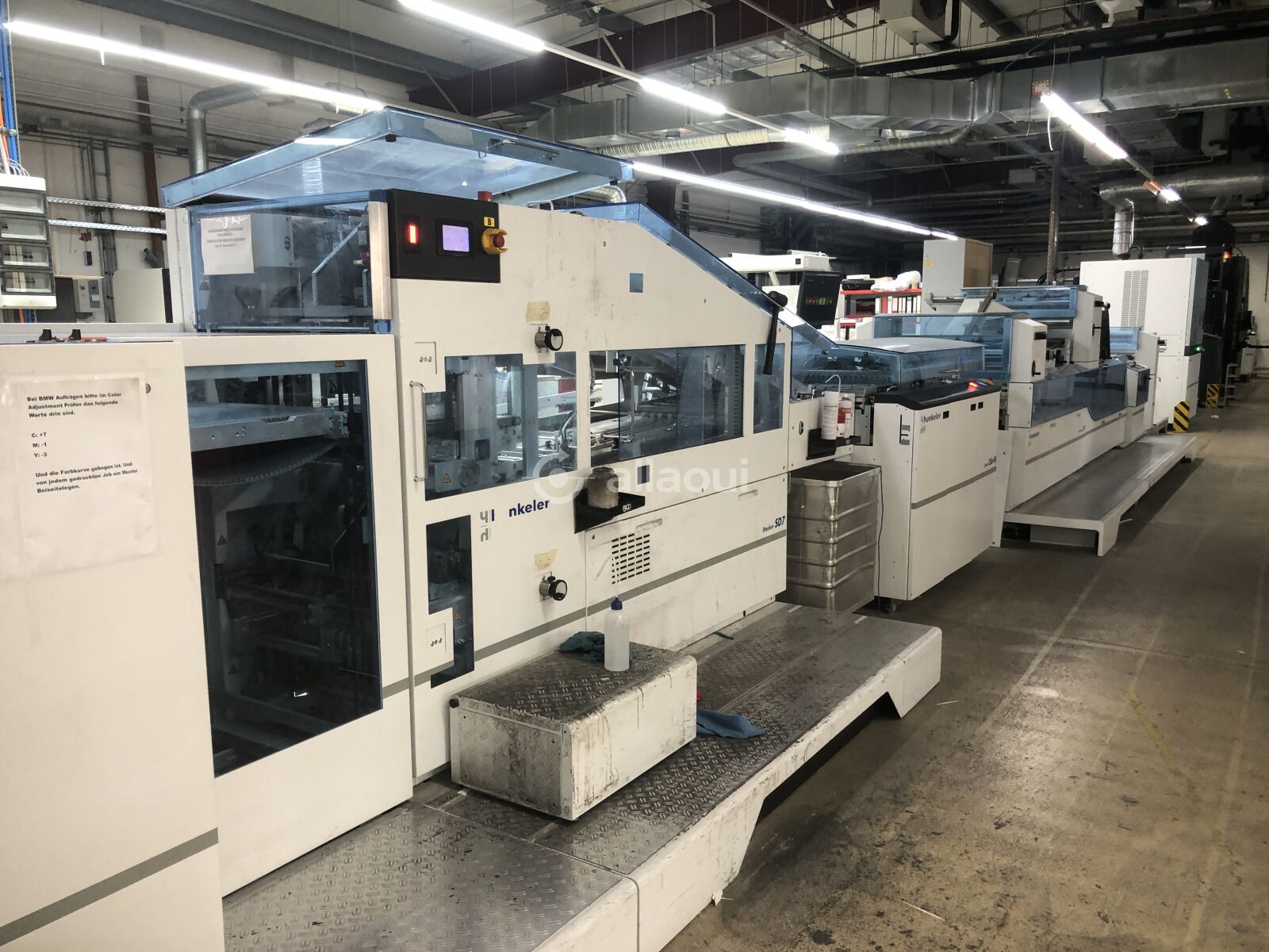 Hunkeler Digital Book Block Production for 4-page, 6-page, and 8-page production:  LC7-30 + PF7 + CS6-HS + SD7-II