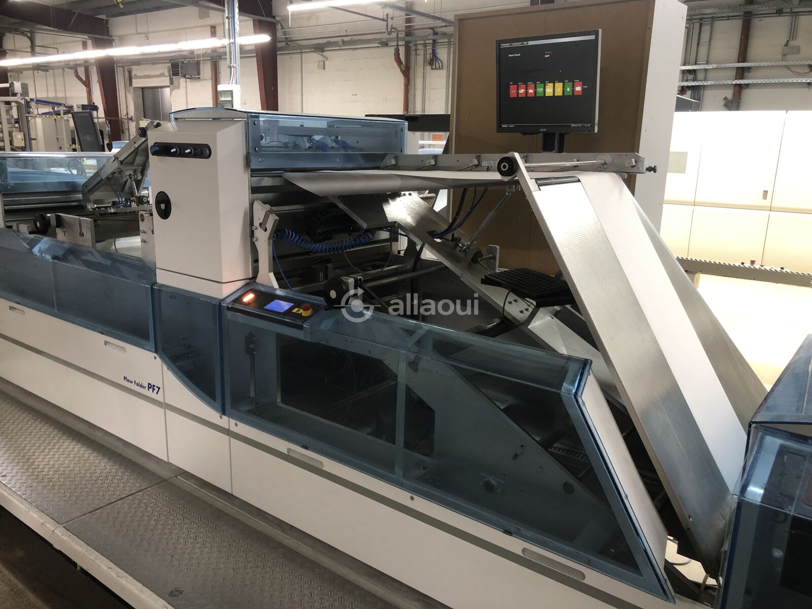 Hunkeler Digital Book Block Production for 4-page, 6-page, and 8-page production:  LC7-30 + PF7 + CS6-HS + SD7-II