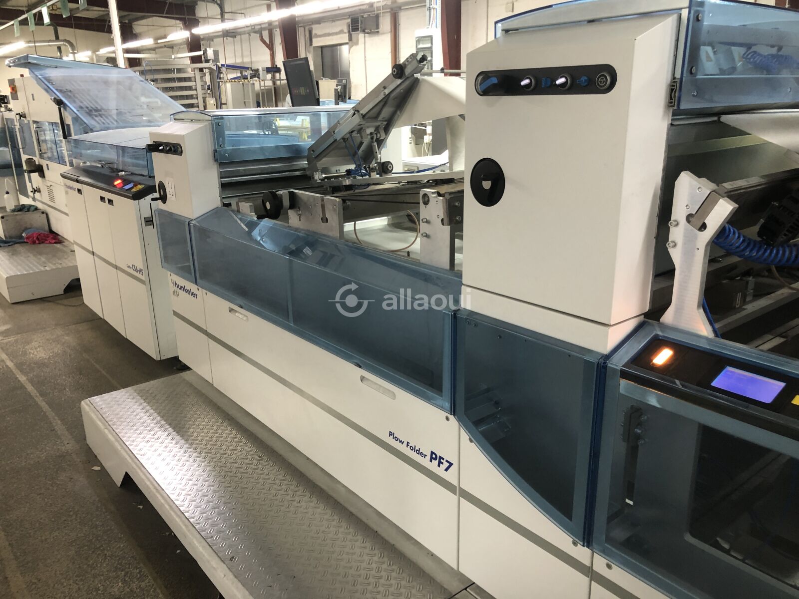 Hunkeler Digital Book Block Production for 4-page, 6-page, and 8-page production:  LC7-30 + PF7 + CS6-HS + SD7-II