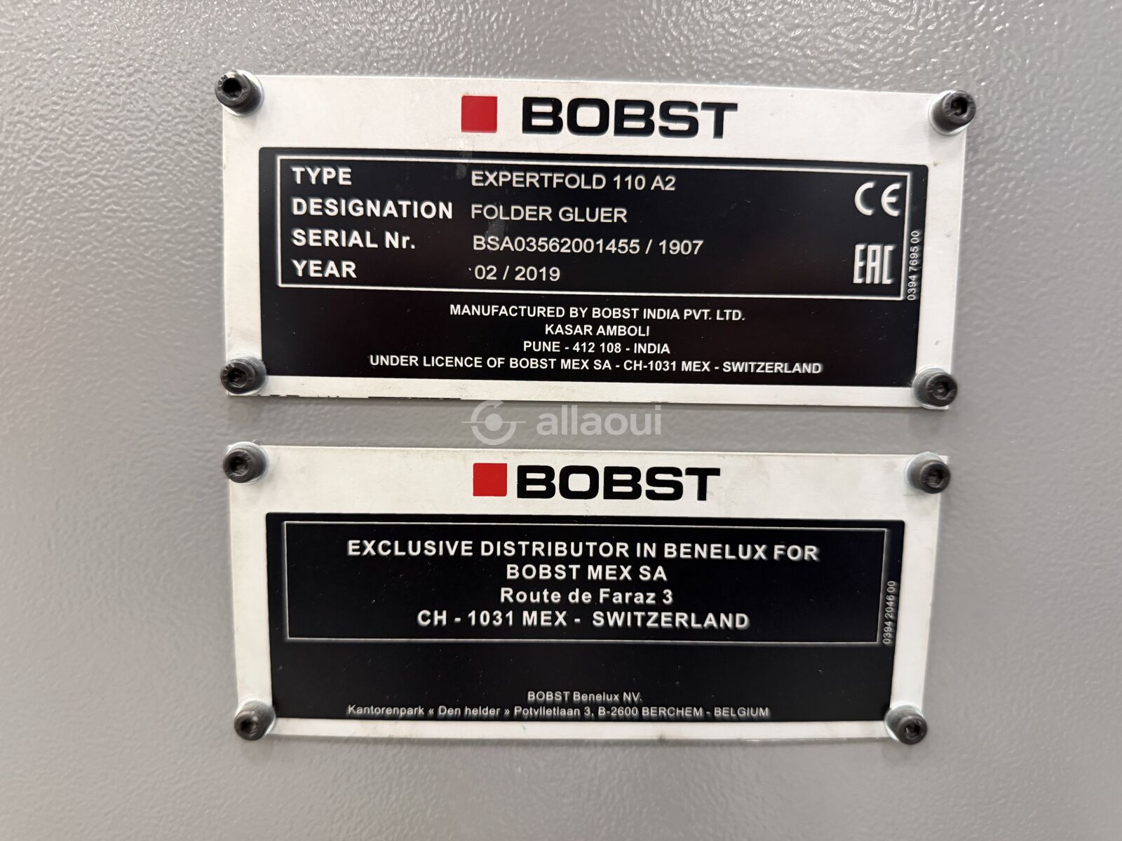 Bobst Expertfold 110 A2